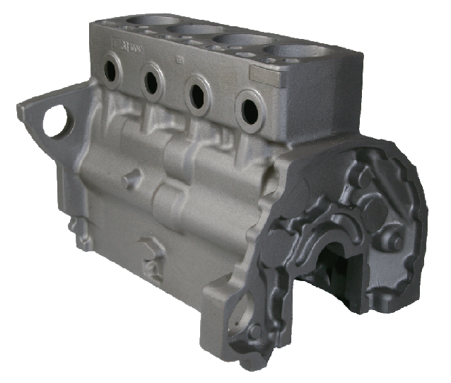 Motorblock aus Grauguss für Vierzylindermotor